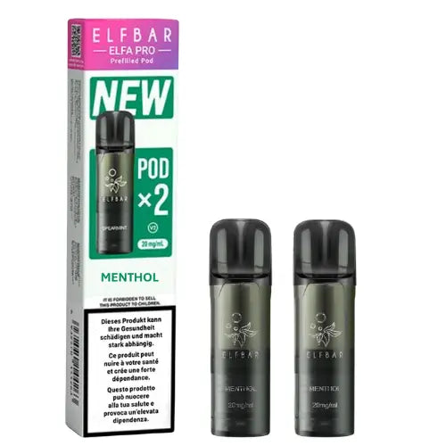 Elfbar Elfa Pro V2 Pods 20mg - Menthol 2er Pack