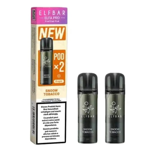 Elfbar Elfa Pro V2 Pods 20mg - Snoow Tobacco 2er Pack