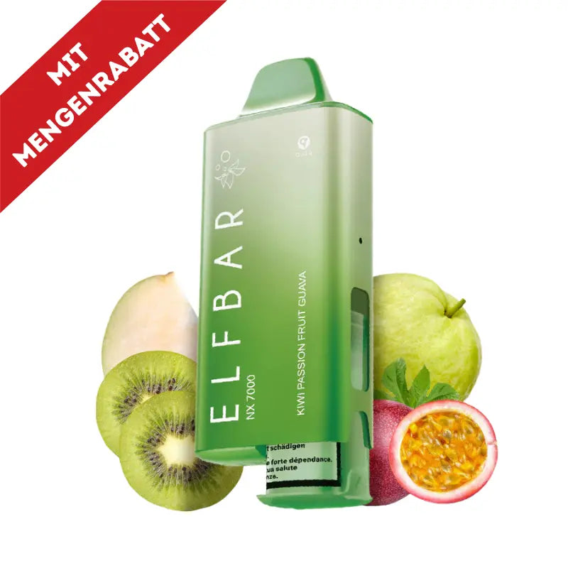 Elfbar NX 7000 Kit - Kiwi Passion Fruit Guava 20mg