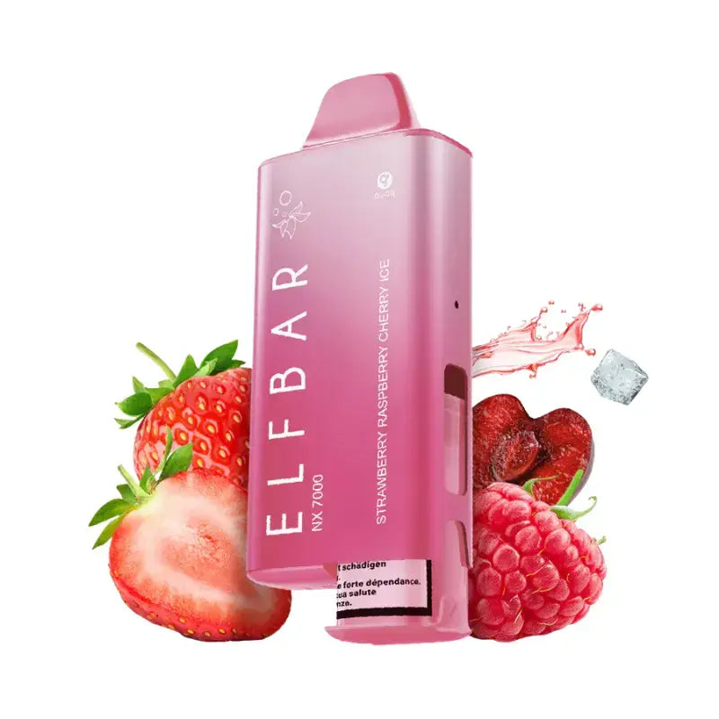 Elfbar NX 7000 Kit - Strawberry Raspberry Cherry Ice 20mg