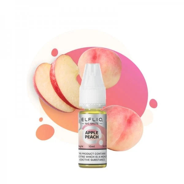 e-liquid elfliq elf bar apple peach 10ml mit 10mg oder 20mg nikotin