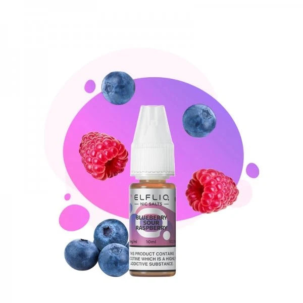 e-liquid elfliq elf bar blueberry sour raspberry 10ml mit 10mg oder 20mg nikotin