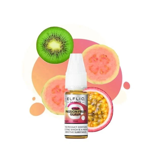 e-liquid elfliq elf bar kiwi maracuja guava 10ml mit 10mg oder 20mg nikotin