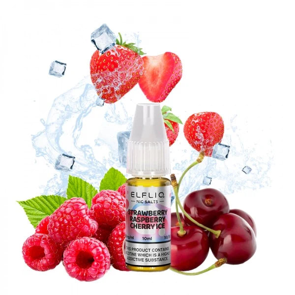 e-liquid elfliq elf bar strawberry raspberry cherry ice 10ml mit 10mg oder 20mg nikotin