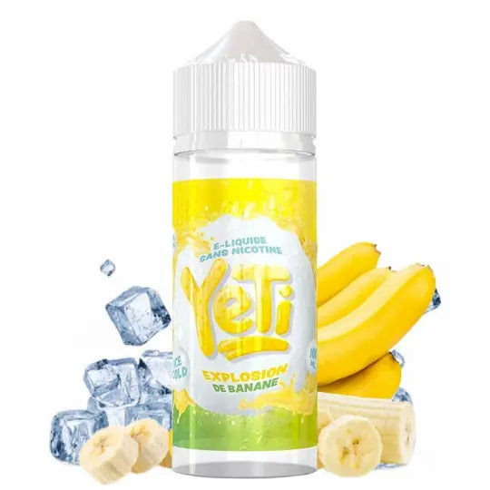e-liquid yeti, 100ml ohne nikotin, banana ice
