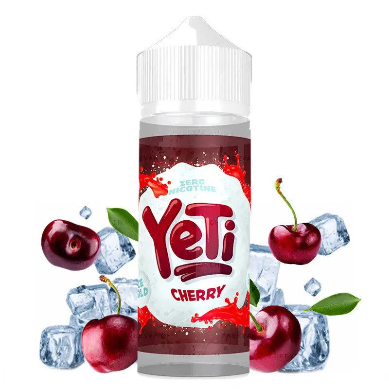 e-liquid yeti, 100ml ohne nikotin, cherry ice