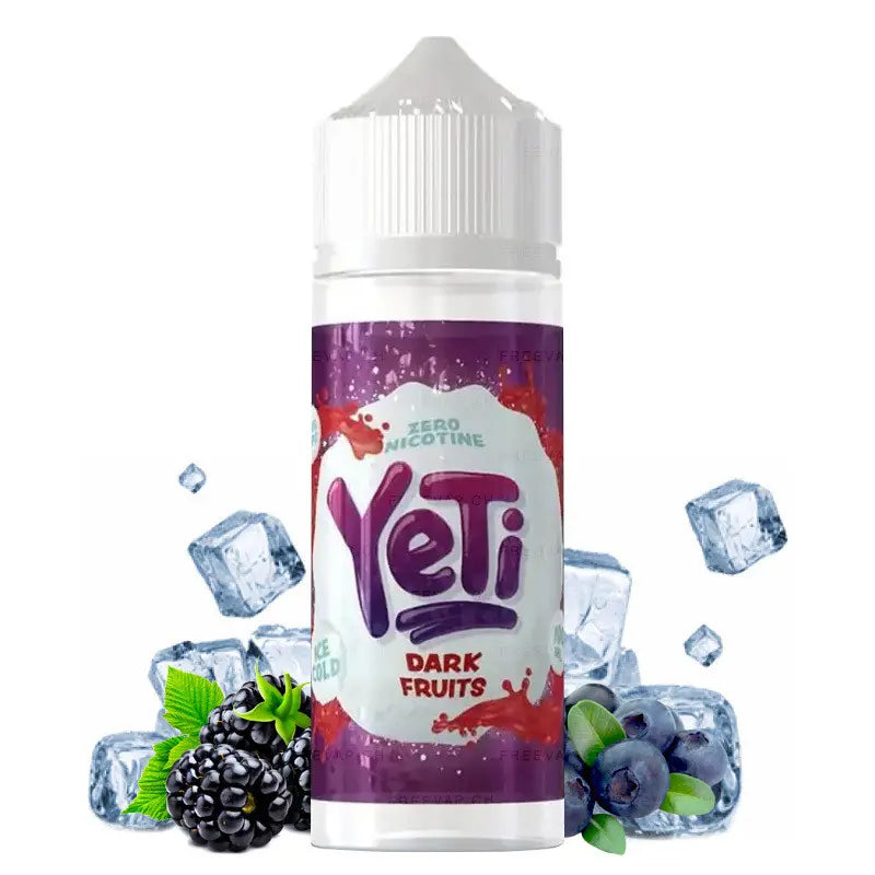 e-liquid yeti, 100ml ohne nikotin, dark fruits ice
