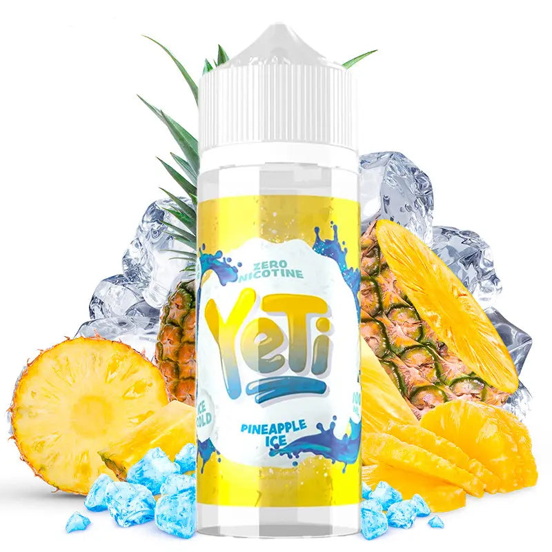 e-liquid yeti, 100ml ohne nikotin, pineapple ice