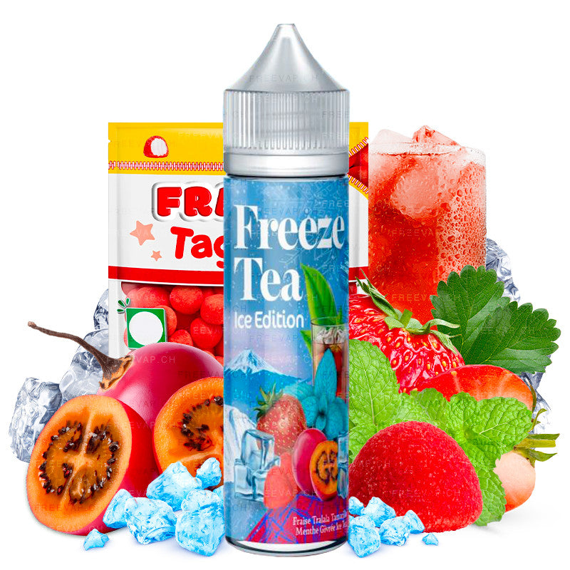 freeze tea e-liquid erdbeere tamarillo icemint eistee 50ml ohne nikotin