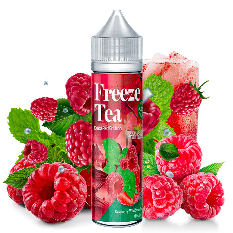 freeze tea e-liquid raspberry mint wild strawberry icetee 50ml ohne nikotin