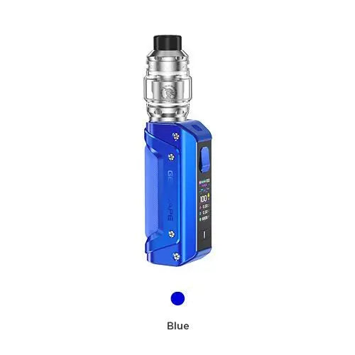 GEEKVAPE aegis solo 3 blue e zigarette geraet in blauer ausfuehrung mit integriertem akku und display