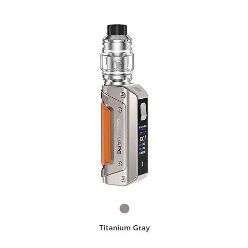 GEEKVAPE aegis solo 3 titanium gray e zigarette geraet in grauer ausfuehrung mit integriertem akku und display