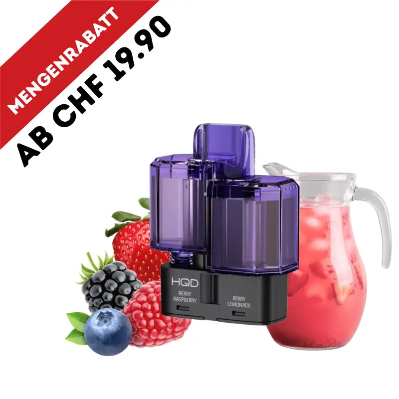 HQD Dual 35K Pod - Berry Raspberry & Berry Lemonade 20mg