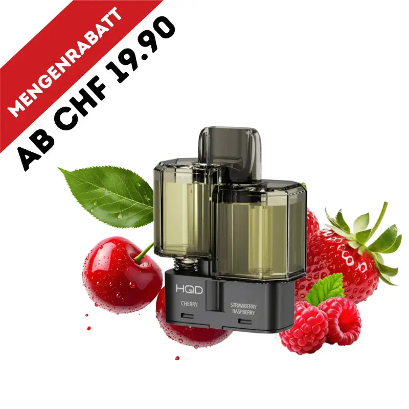 HQD Dual 35K Pod - Cherry & Strawberry Raspberry 20mg