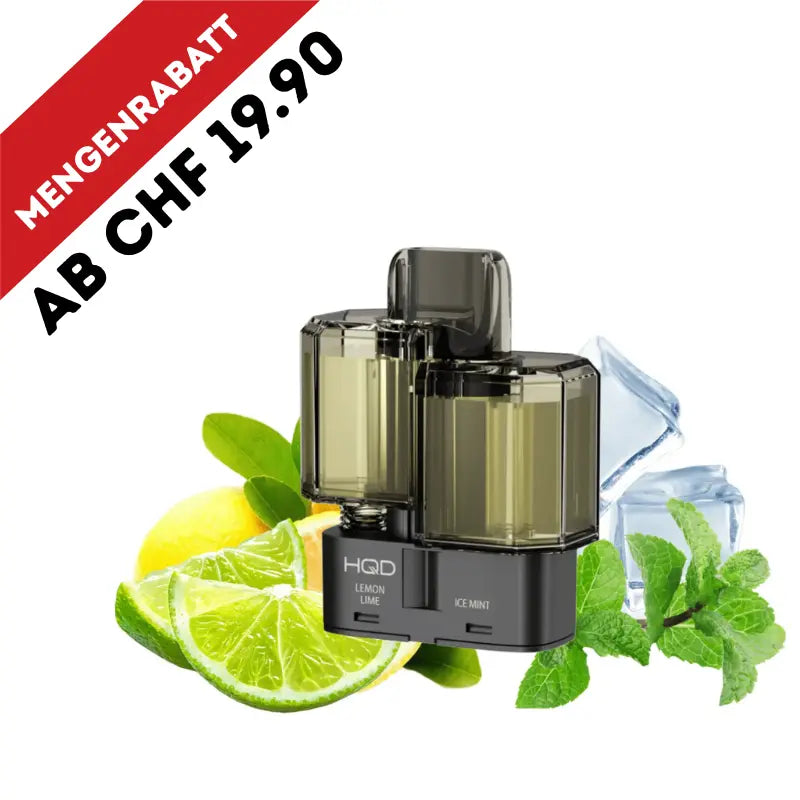 HQD Dual 35K Pod - Lemon Lime & Ice Mint 20mg