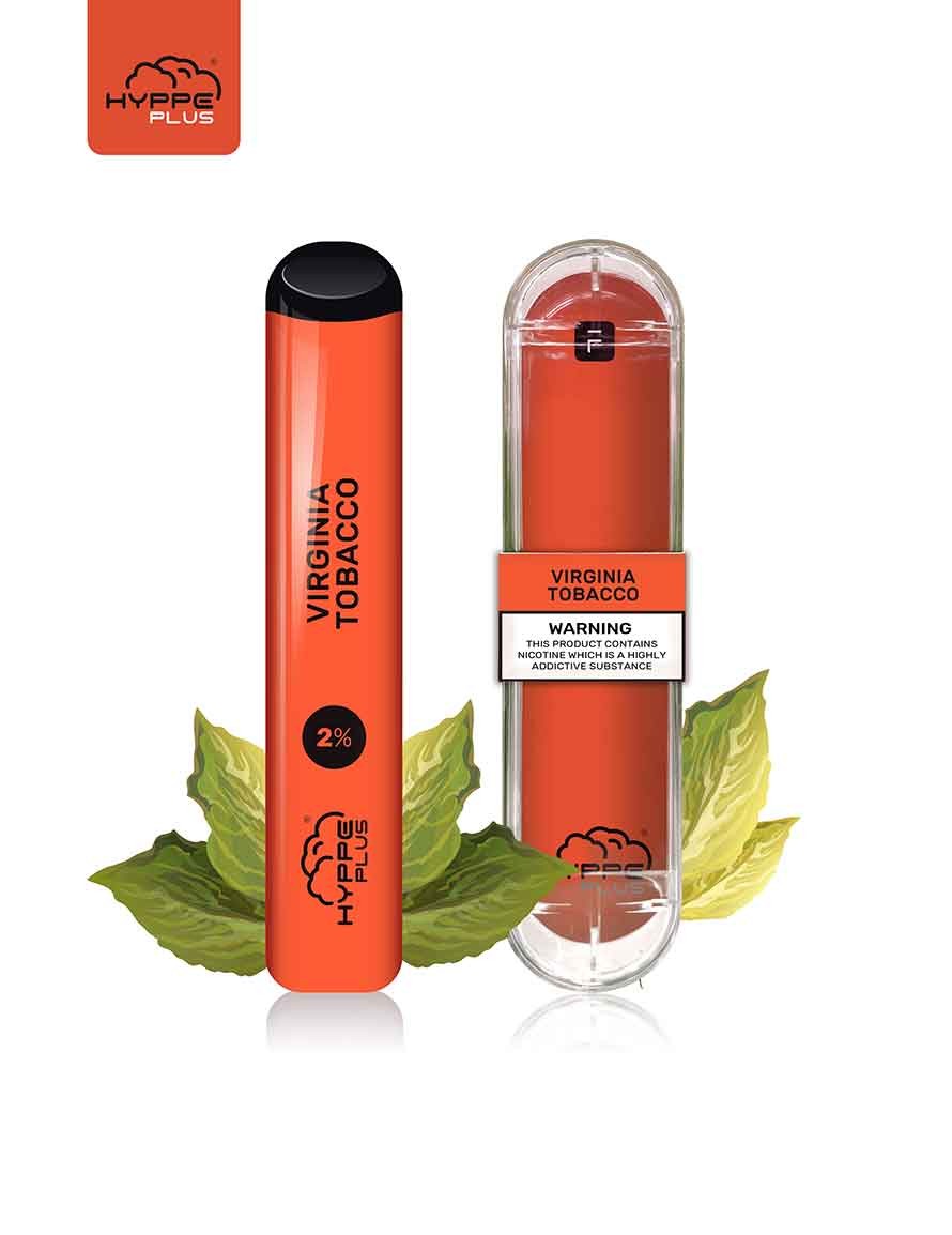 hyppe plus vape 400 puffs 20mg nikotin virginia tobacco