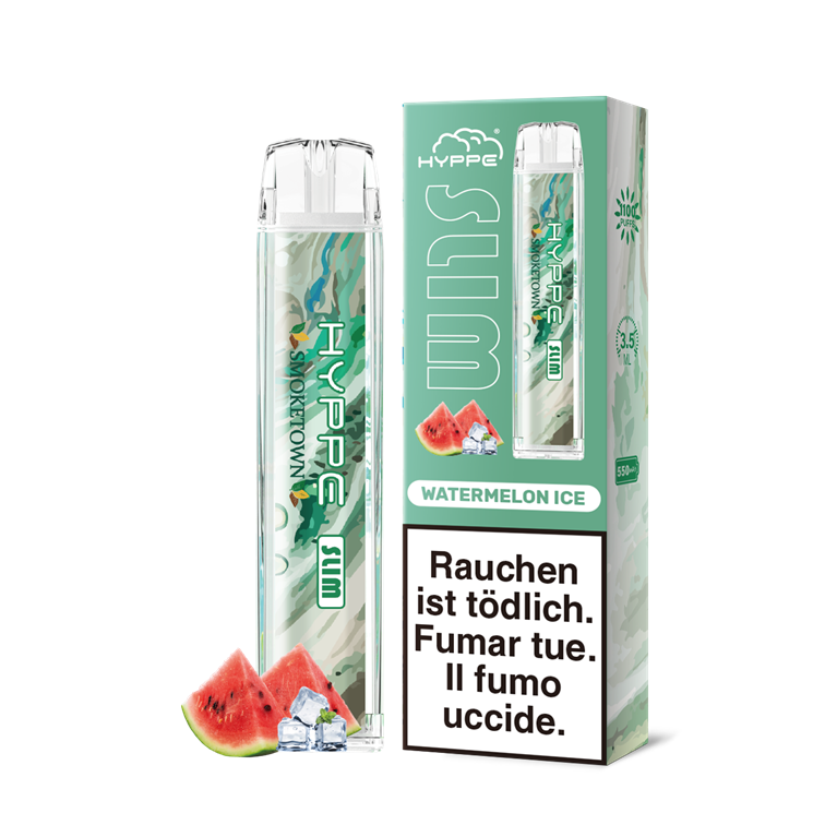 hyppe slim 20mg nikotin 1100 puffs watermelon ice