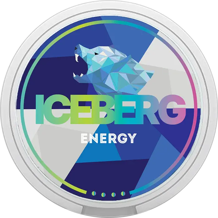 ICEBERG snus energy nikotinbeutel mit energy geschmack in dose fuer orale anwendung