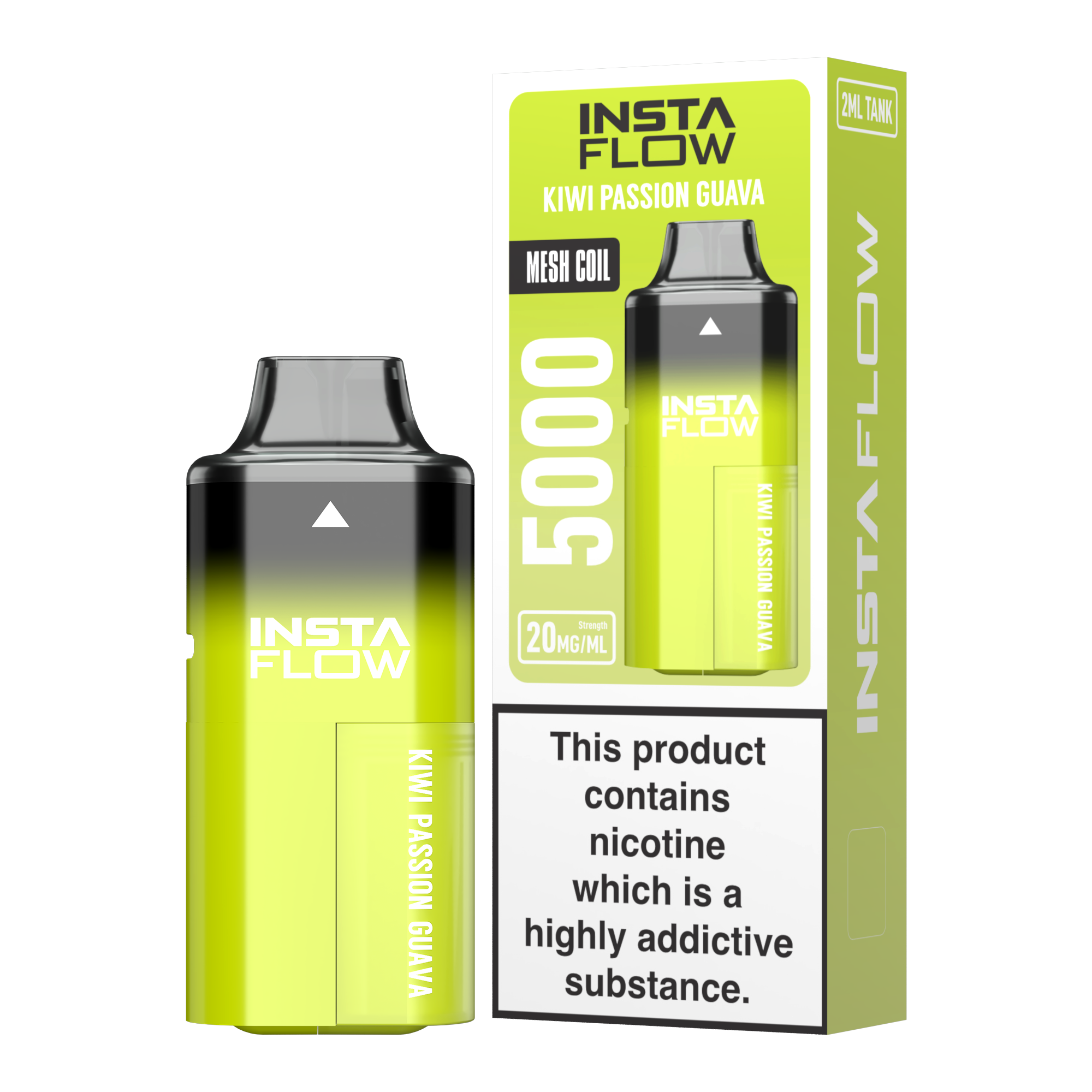 vape instaflow von instabar kiwi passion guava mit 20mg nikotin 5000 puffs