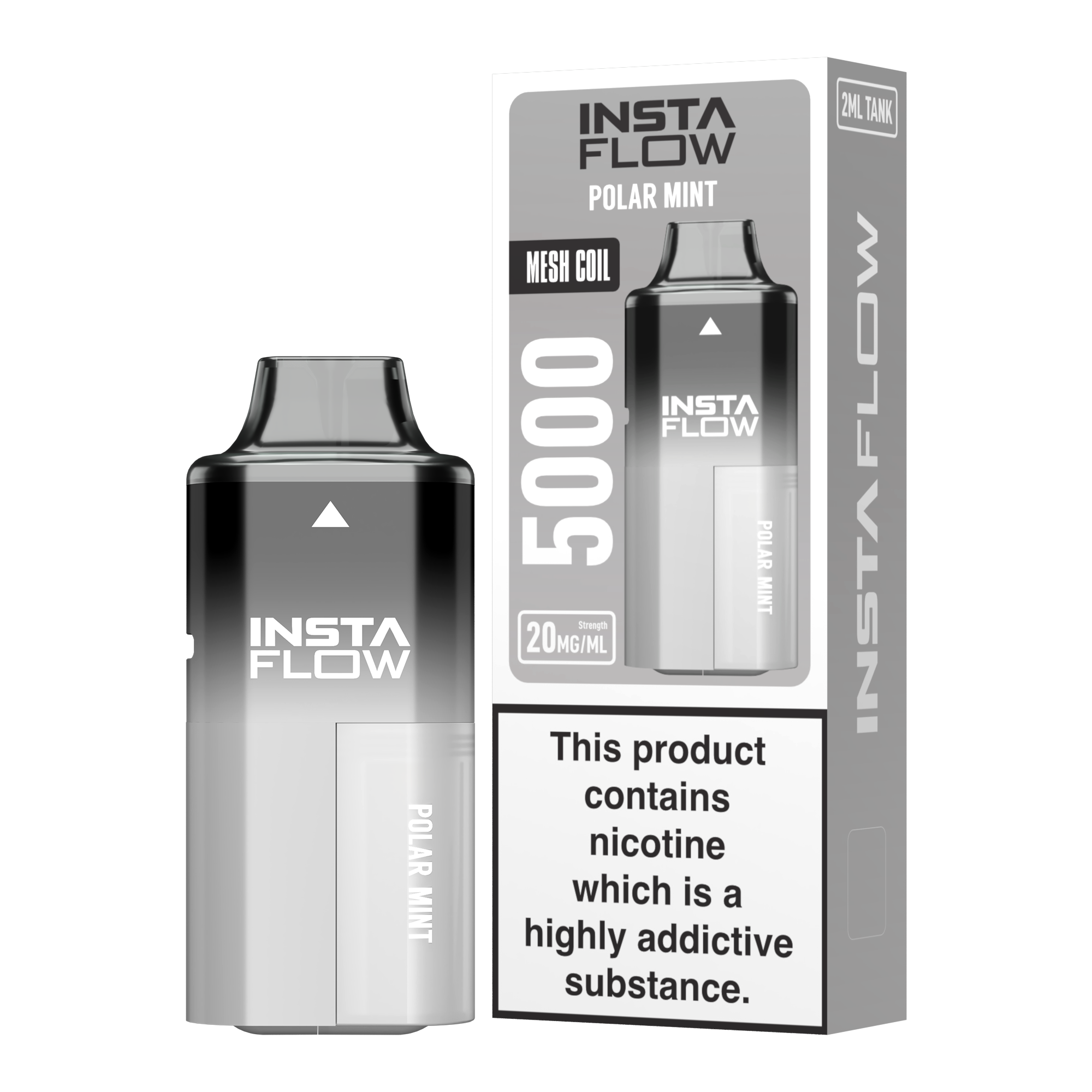 vape instaflow von instabar polar mint mit 20mg nikotin 5000 puffs