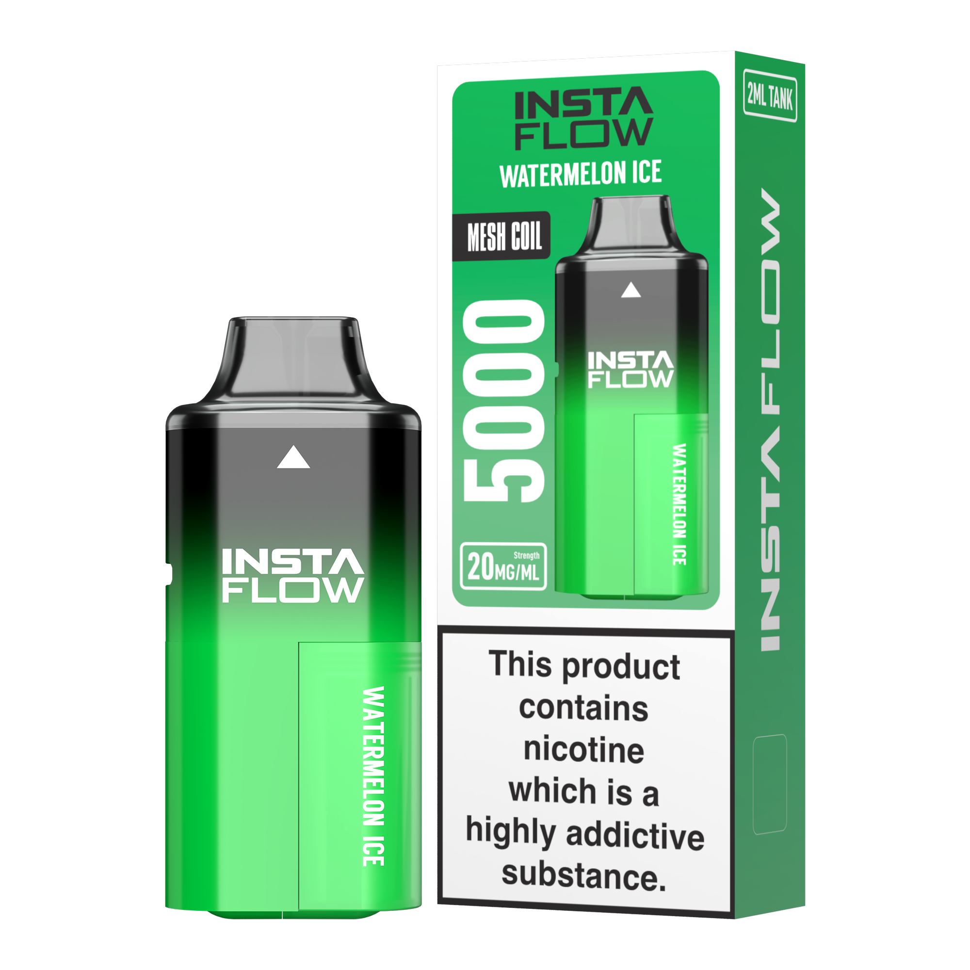 vape instaflow von instabar watermelon ice mit 20mg nikotin 5000 puffs