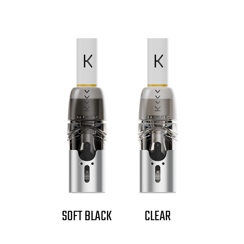 e-zigarette kiwi2 kartusche black und transparent