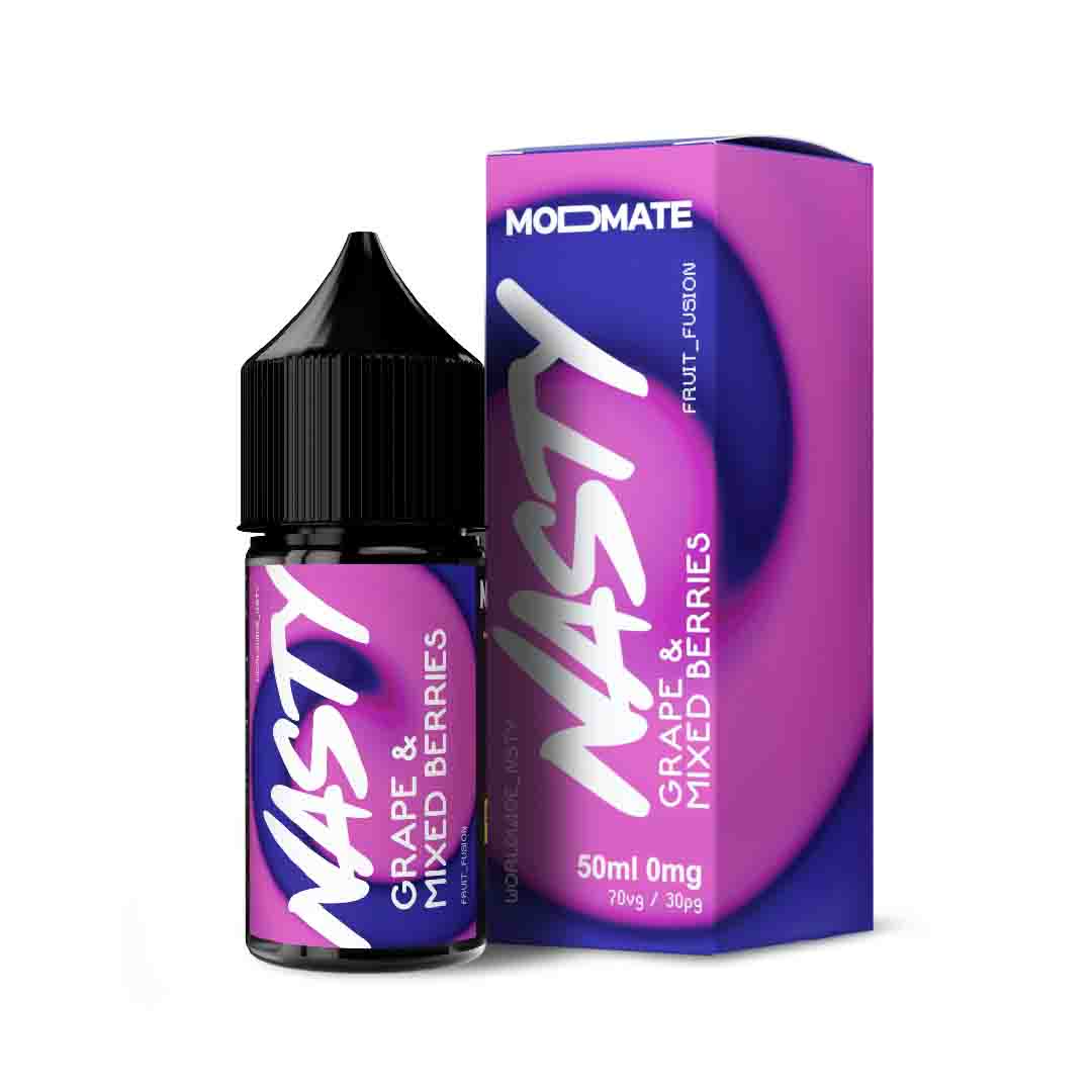 e-liquid nasty modmate grape mixed berries 50ml ohne nikotin