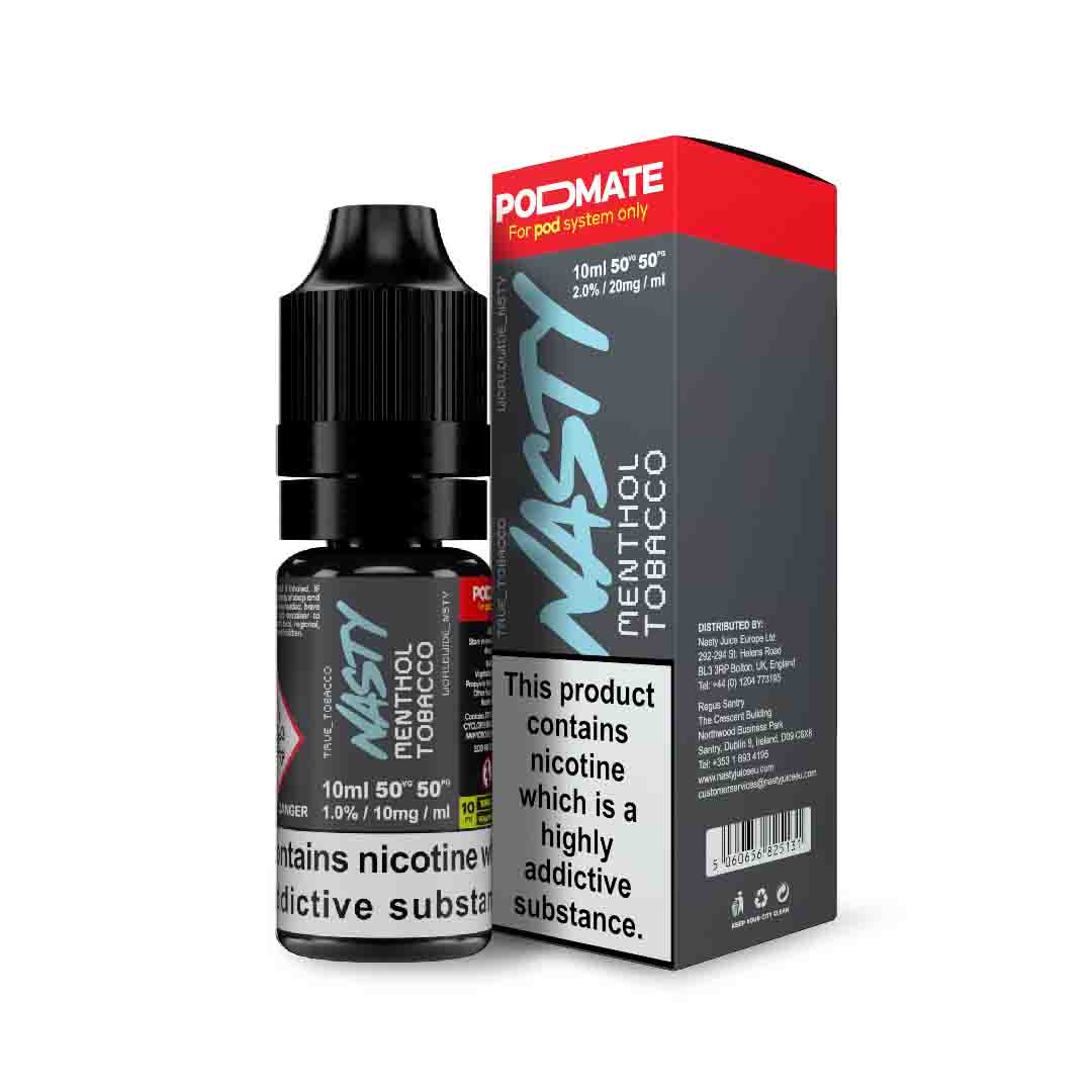 e-liquid nasty podmate menthol tobacco 10ml 10mg nikotin