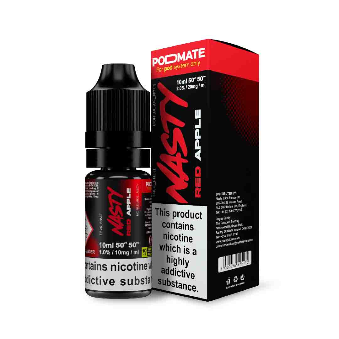 e-liquid nasty podmate red apple 10ml 10mg nikotin