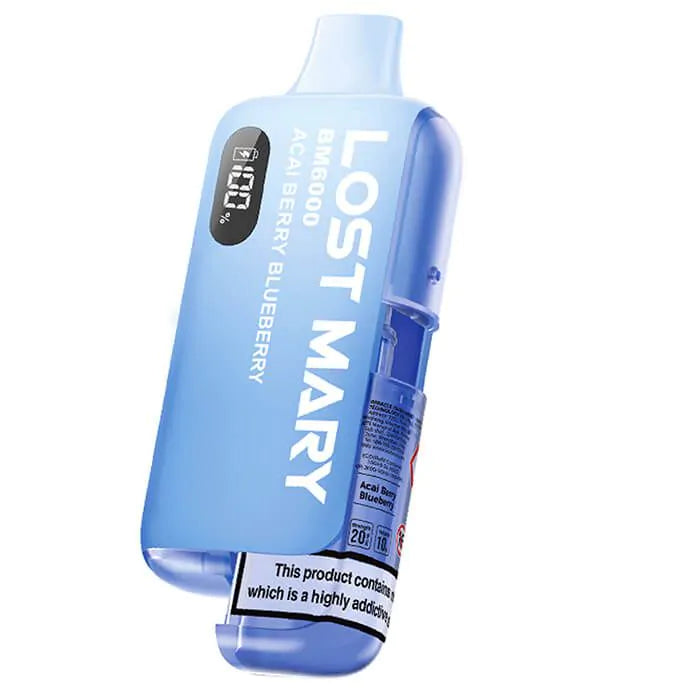 LOST MARY vape 6000 puffs 20mg nikotin acai berry blueberry