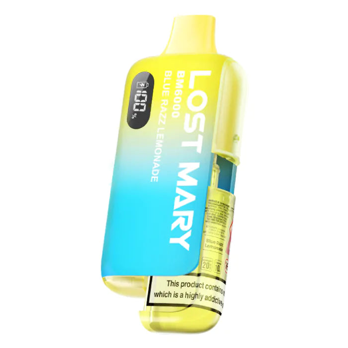 LOST MARY vape 6000 puffs 20mg nikotin blue razz lemonade