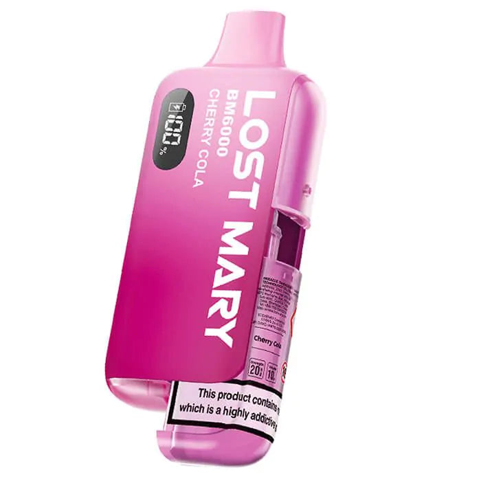 LOST MARY vape 6000 puffs 20mg nikotin cherry cola
