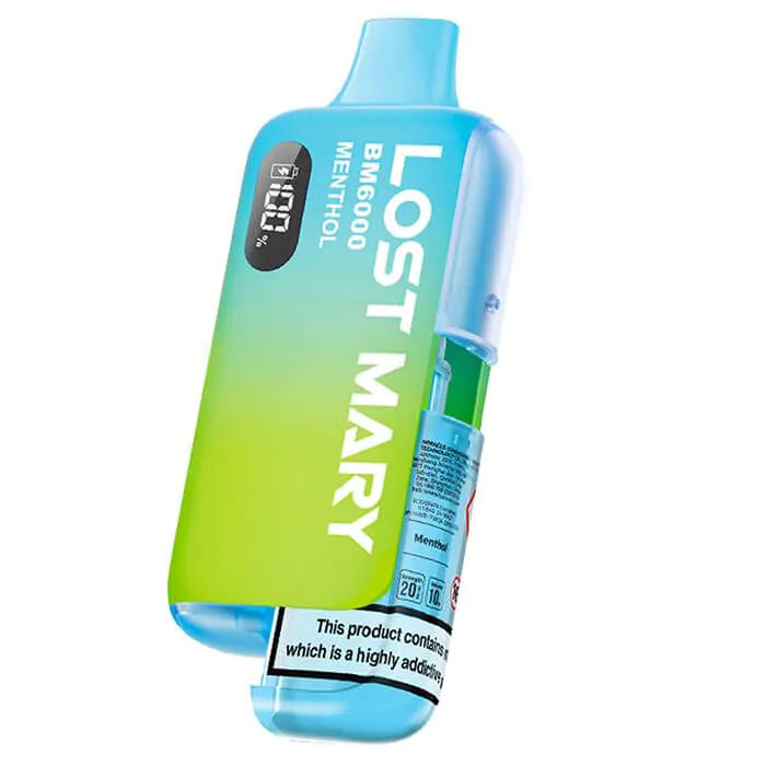 LOST MARY vape 6000 puffs 20mg nikotin menthol