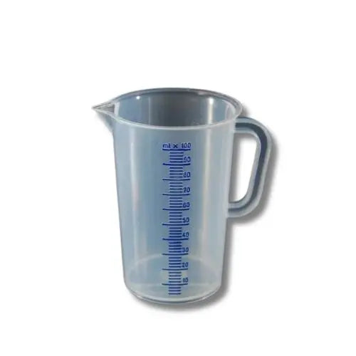 MESSBECHER 100ml aus kunststoff zum abmessen und umfuellen von liquids und fluessigkeiten