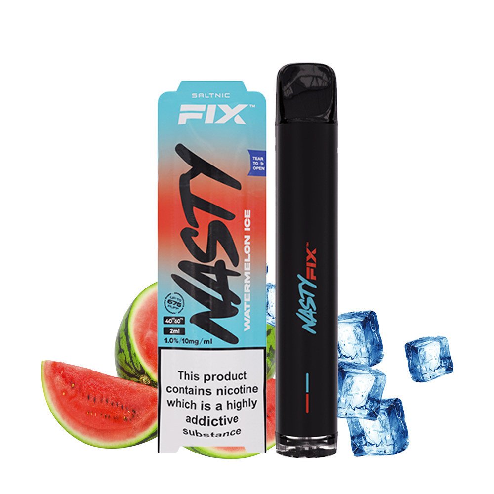 nasty vape fix 675 puffs mit 10mg nikotin watermelon ice
