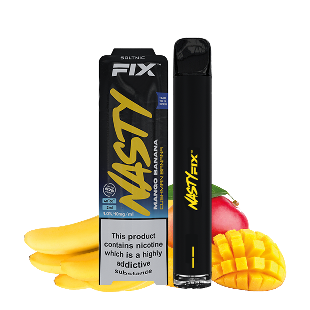 nasty vape fix 675 puffs mit 10mg nikotin mango banana cushman