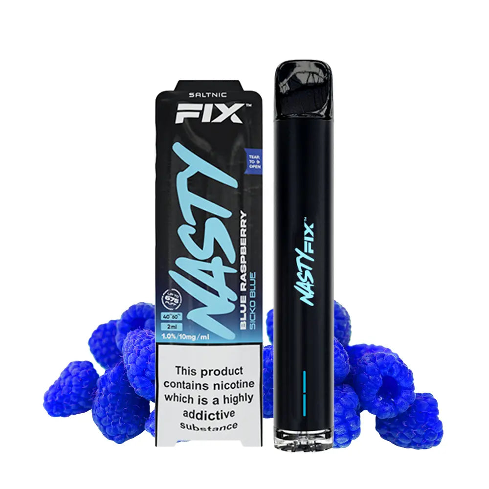 vape nasty air fix 675 puffs mit blue raspberry aroma, 10mg nikotin