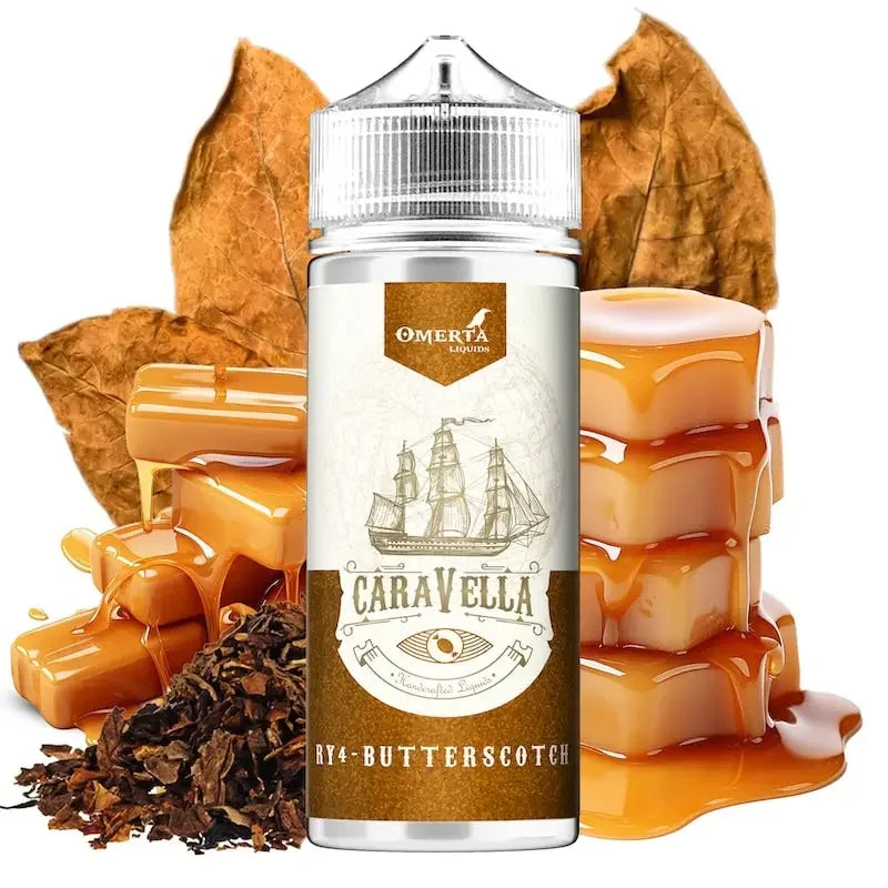 Omerta E-Liquid 80ml - Caravella Ry4 Butterscotch 0mg