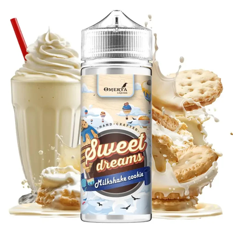 Omerta E-Liquid 80ml - Sweet Dreams Milkshake Cookie 0mg