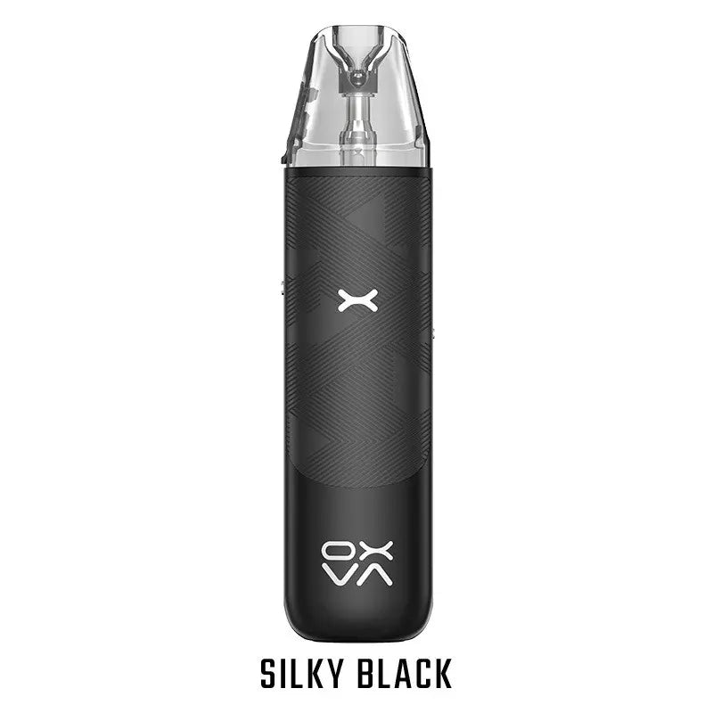 OXVA nexlim go silky black pod system e zigarette geraet in schwarzer ausfuehrung mit integriertem akku und display