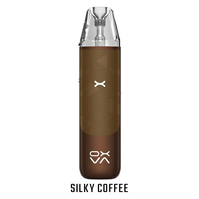 OXVA nexlim go silky coffee pod system e zigarette geraet in brauner ausfuehrung mit integriertem akku und display