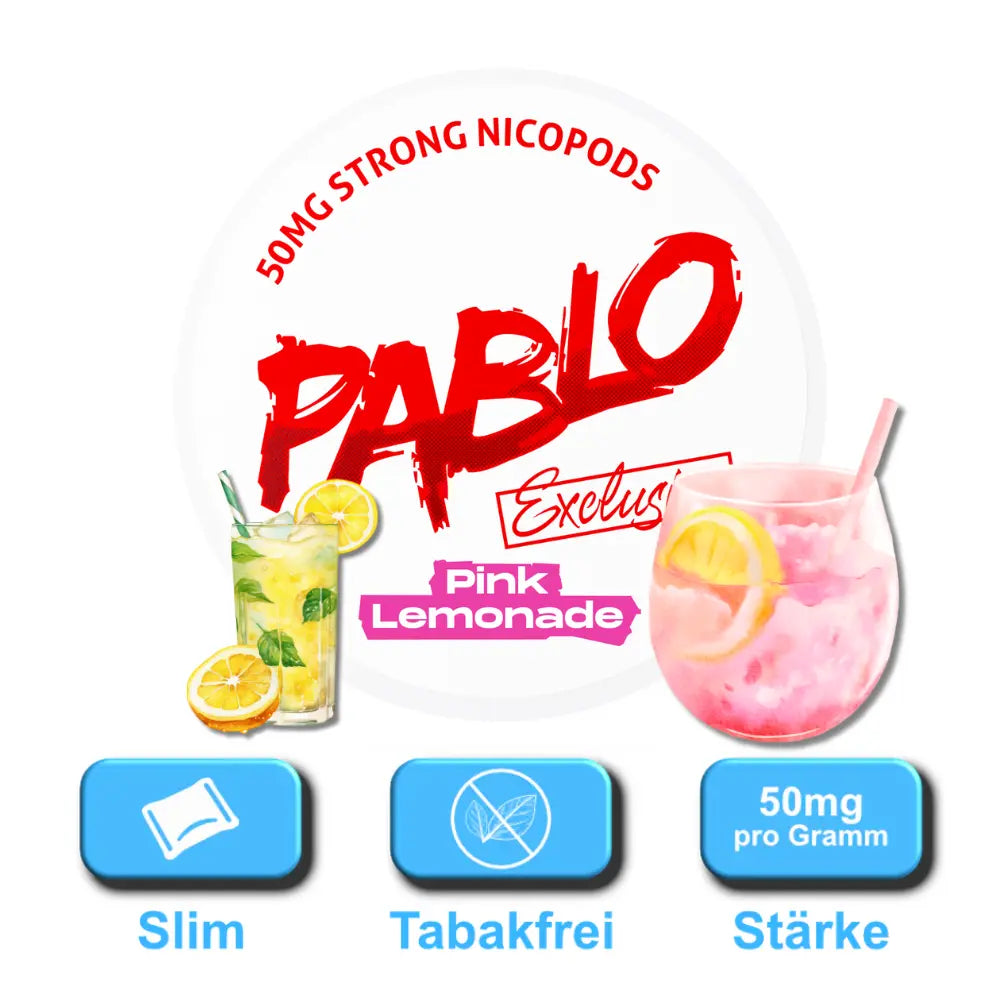 pablo snus dose pink lemonade 50mg nikotin slim format