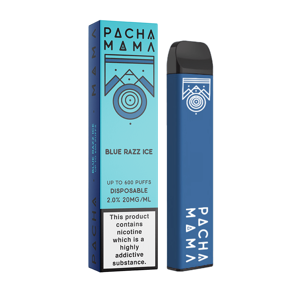pacha mama vape 20mg nikotin 600 puffs blue razz ice