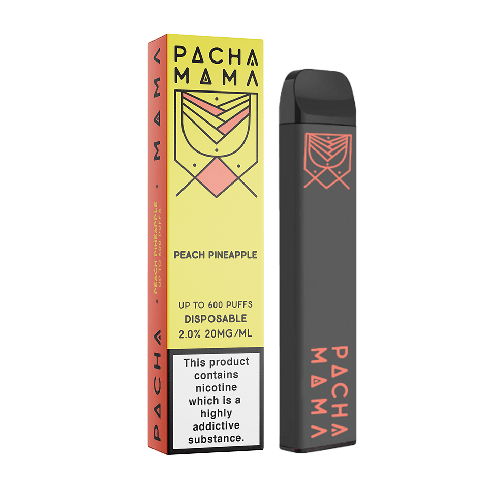 pacha mama vape 20mg nikotin 600 puffs peach pineapple