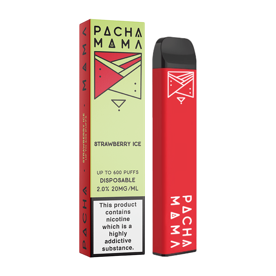 pacha mama vape 20mg nikotin 600 puffs strawberry ice