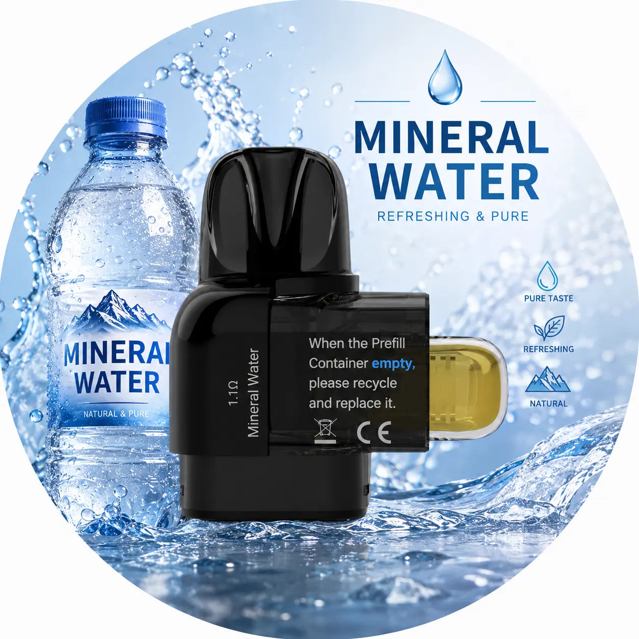 Sikary S10000 Pods Kartuschen - Mineral Water