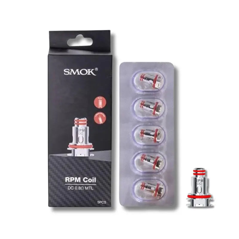 SMOK rpm dc mtl coils 0 8 ohm 5er pack ersatzverdampferköpfe für mtl zug