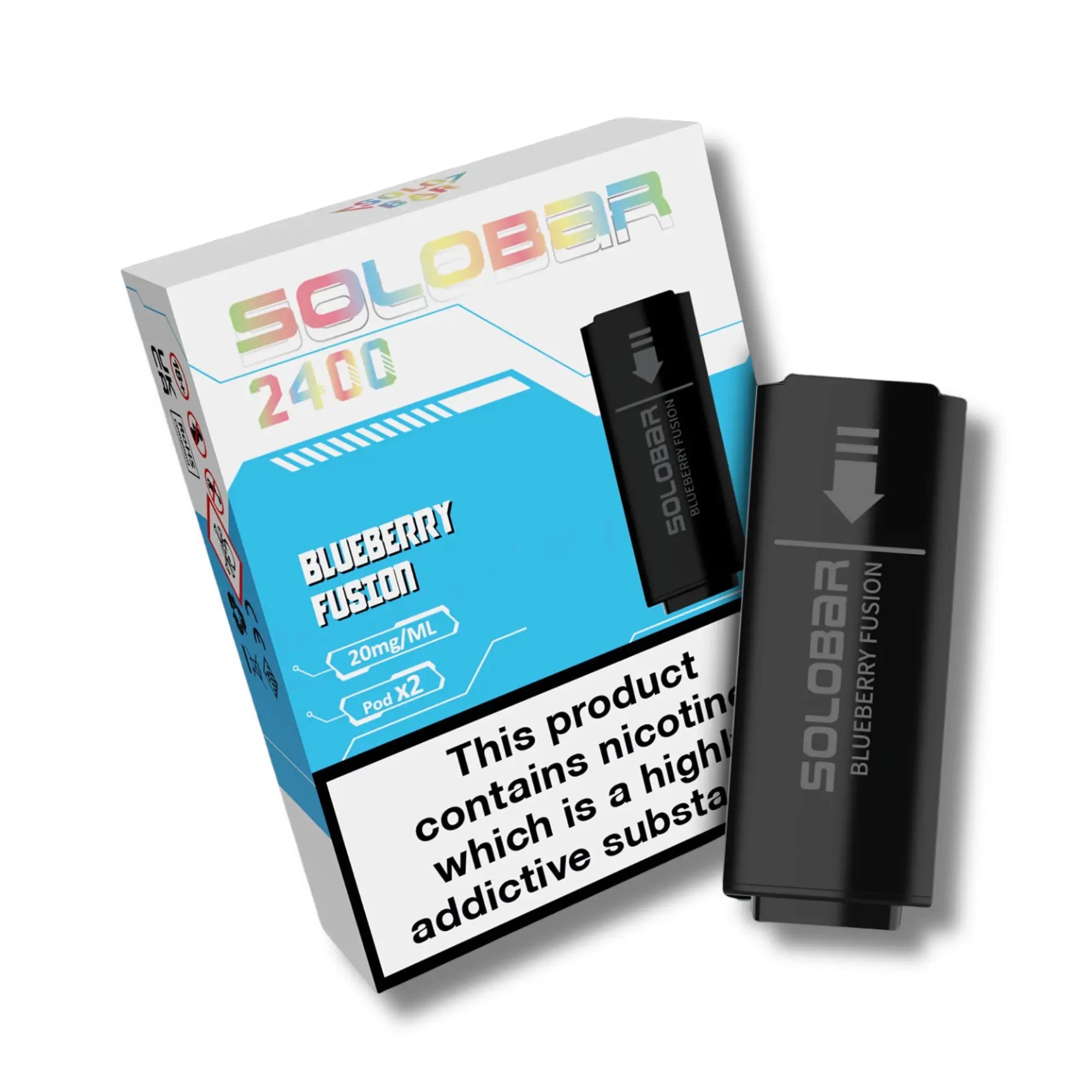 SOLOBAR pod blueberry fusion 2 ml 20mg nachfüllpods mit heidelbeeraroma