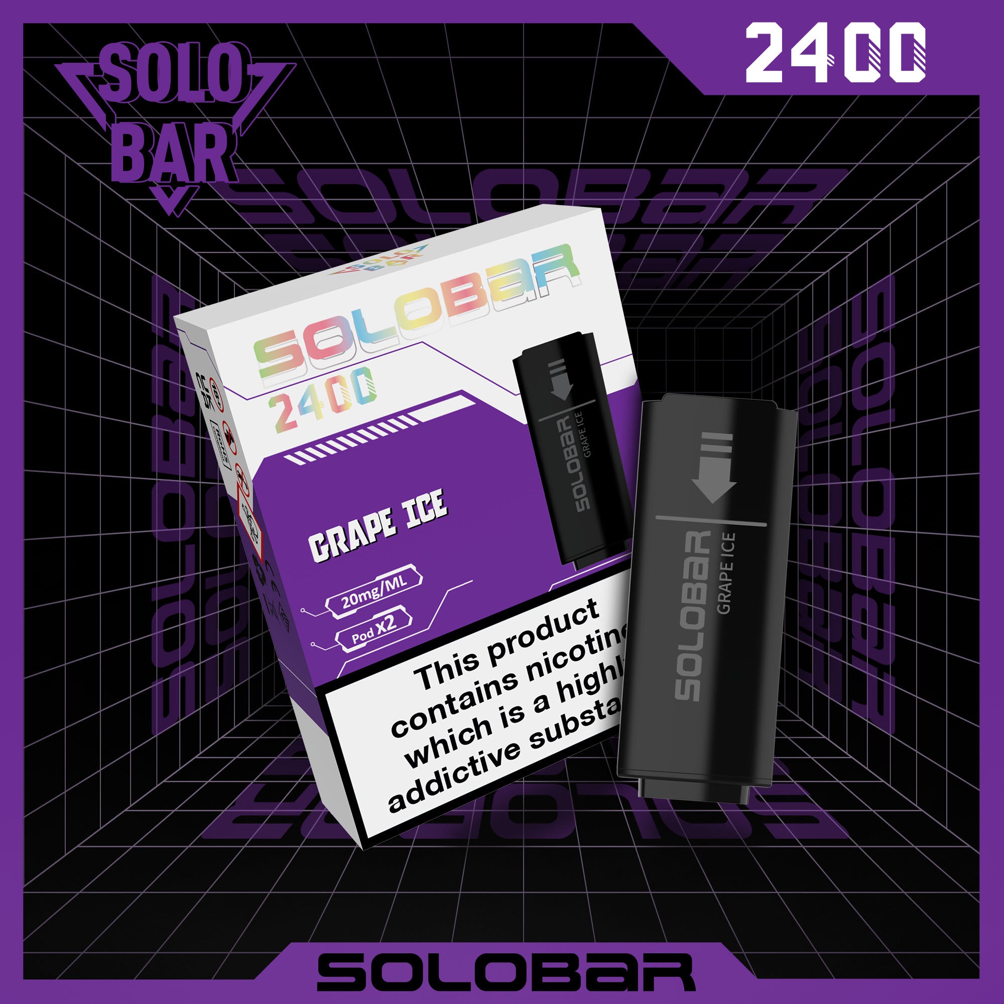 vapes pods solobar grape ice 2er pack mit 20mg nikotin