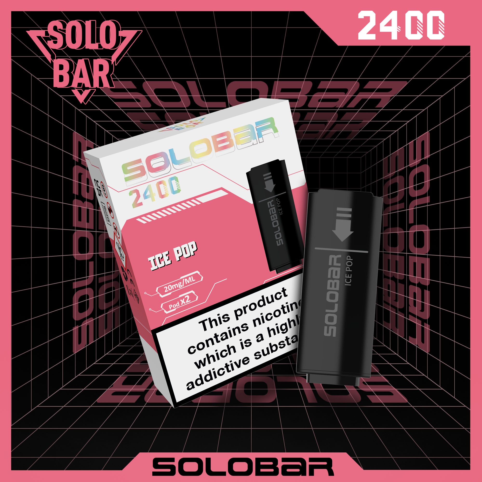 vapes pods solobar ice pop 2er pack mit 20mg nikotin